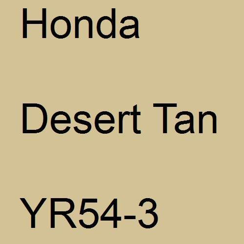 Honda, Desert Tan, YR54-3.